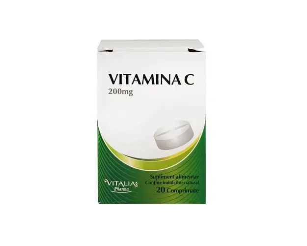 VITAMINA C 200MG, 20 Comprimate - VITALIA PHARMA