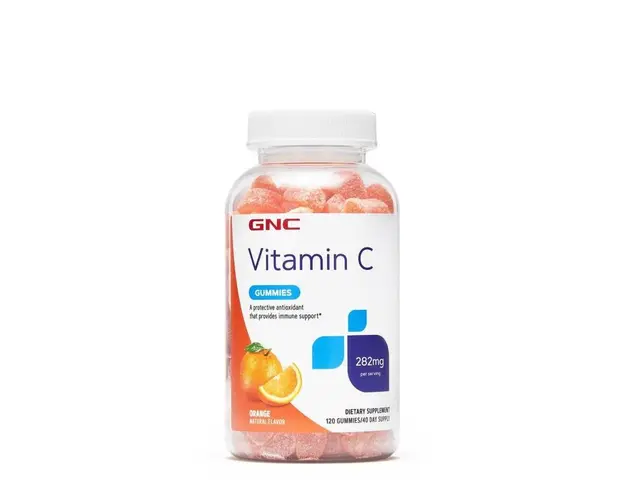 Vitamina C, 282Mg Jeleuri Cu Aroma De Portocale 120 Jeleuri - GNC