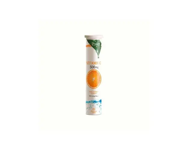 Vitamina C 500 mg, 20 tablete efervescente, Power of Nature