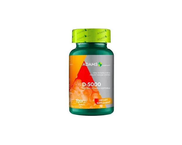 Vitamina D-5000 Naturala 30cps - Adams