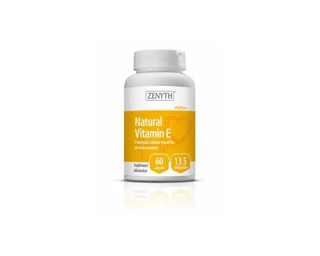 Vitamina E naturala 13,5mg 60cps - Zenyth