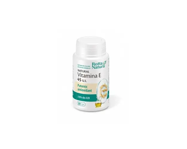 Vitamina E naturala 45 U.I. 30cps - Rotta Natura