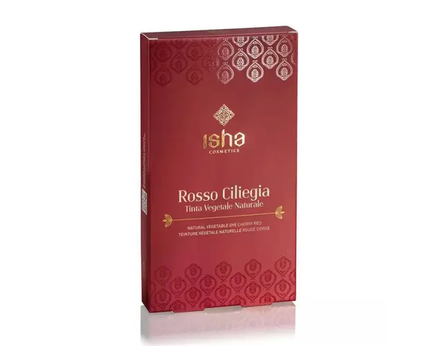 Vopsea de par naturala - rosu cires, 100 g, Isha