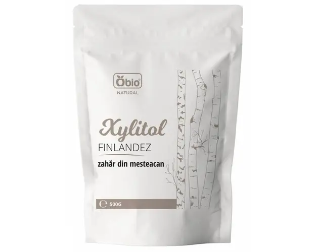 Xylitol finlandez, zahar de mesteacan, 500g - Obio
