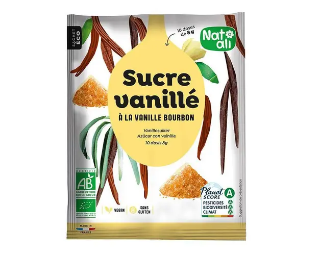 Zahar vanilat Bourbon, eco-bio, 80g - Nat-ali
