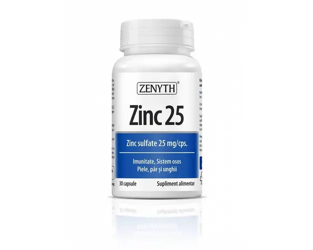 Zinc 25mg, 30 capsule - Zenyth