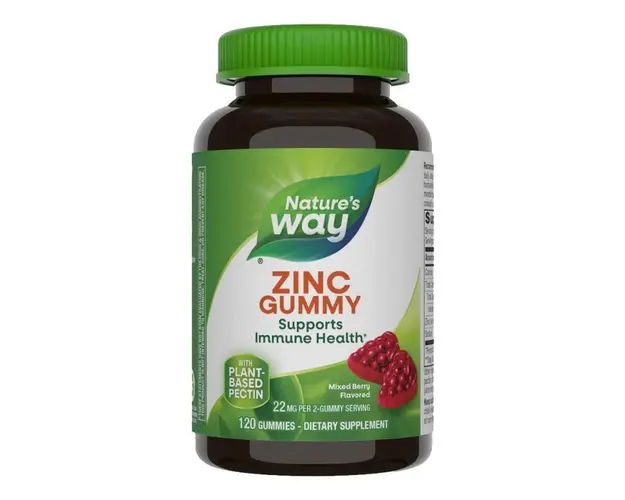 Zinc Gummy, jeleuri cu Zinc cu aroma de fructe de padure, 22 mg, 120