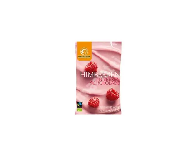 Zmeura in ciocolata cu fructe de padure, eco-bio, 50g - Landgarten