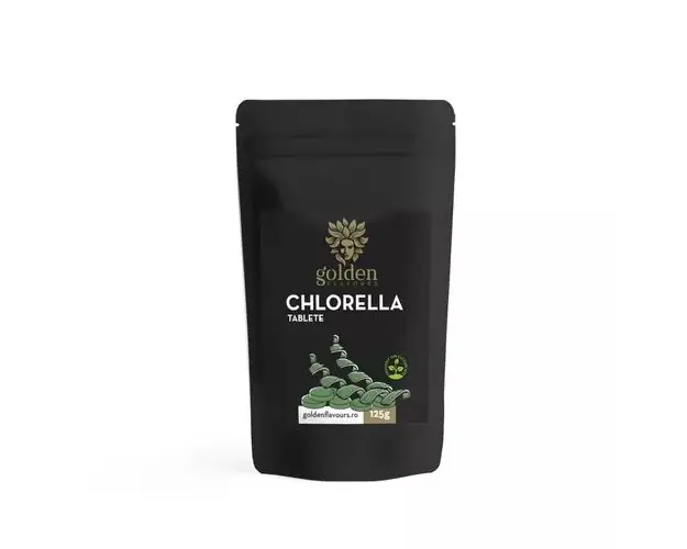 Chlorella Tablete 100% Naturale, 125g/250 tablete | Golden Flavours