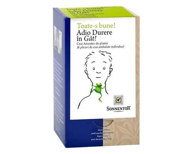 Ceai "Toate-s Bune" - Adio Durere In Gat 18 Plic ECO| Sonnentor