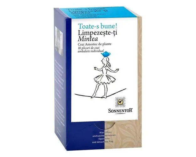 Ceai "Toate-s Bune " - Limpezeste-Ti Mintea 18 Plic ECO| Sonnentor