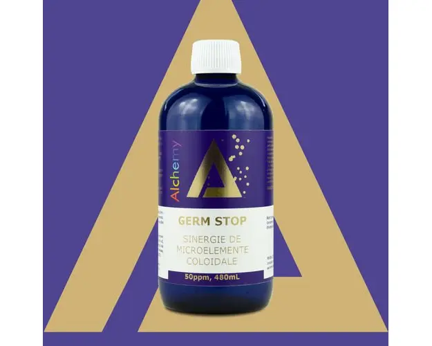 Germ Stop, sinergie de argint, cupru si aur coloidal 50ppm | Pure Alchemy