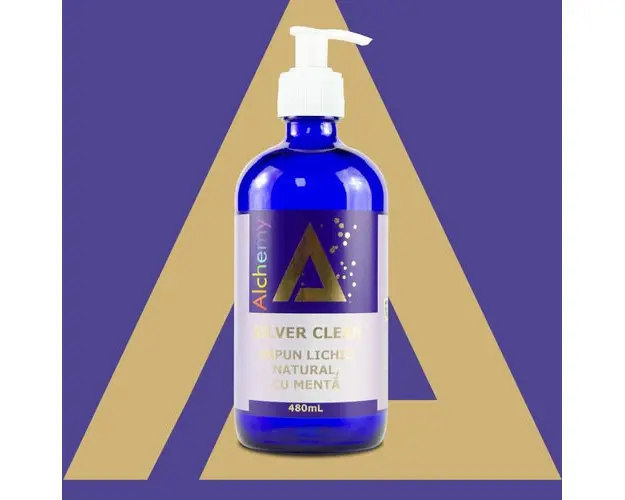 Silver Clean, Sapun lichid natural, cu aur si argint | Pure Alchemy