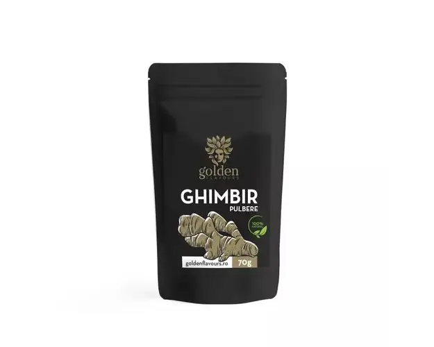 Ghimbir Pulbere 100% Naturala, 70g | Golden Flavours 