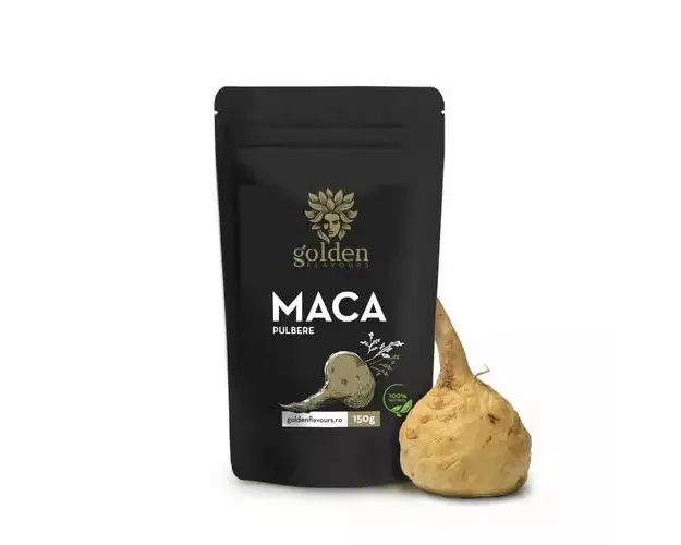 Maca Pulbere 100% Naturala, 150g | Golden Flavours 