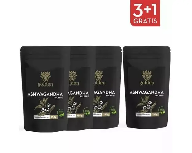 Ashwagandha Pulbere 100% Naturala, 150g | Golden Flavours