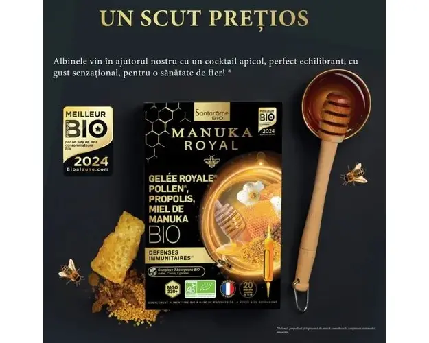 Manuka Royal Bio, 20 fiole | Santarome Bio