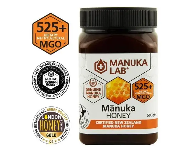 Miere de Manuka, MGO 525+ Noua Zeelanda Naturala, 500g | MANUKA LAB