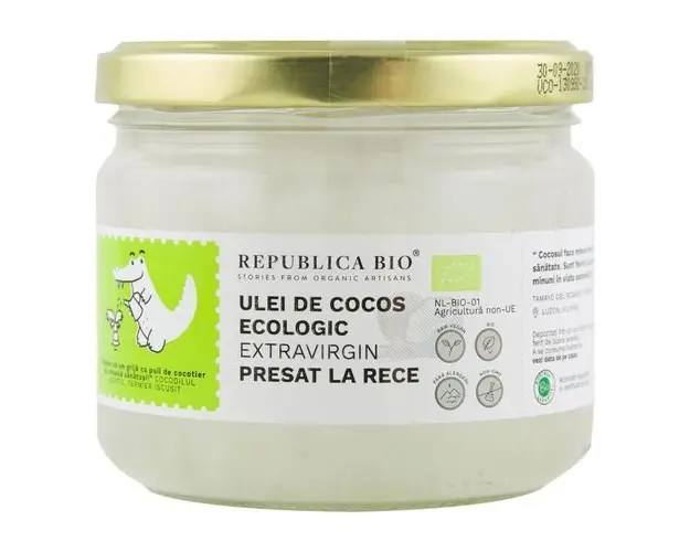 Ulei de Cocos Extravirgin - Presat la Rece, 280ml ECO| Republica BIO