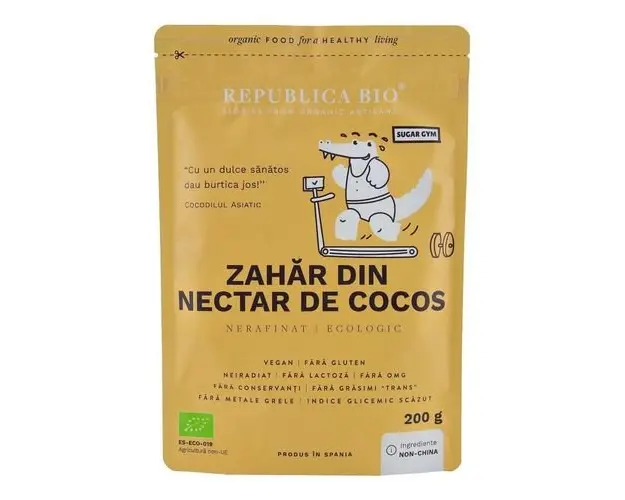 Zahar din Nectar de Cocos Pur, 200g ECO| Republica BIO