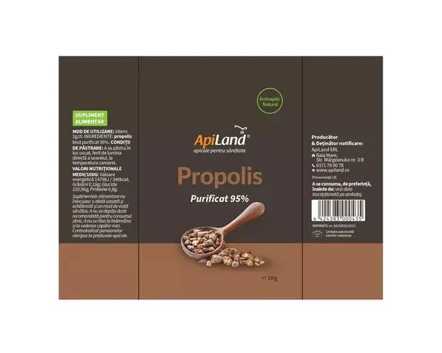 Propolis brut purificat 95% | ApiLand