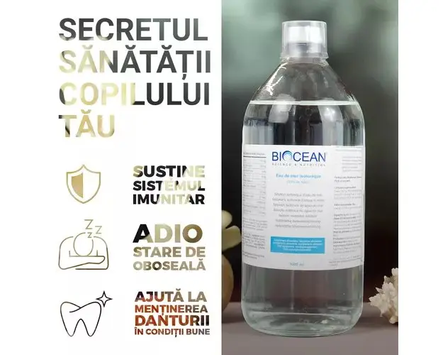 Plasma Marina Izotonica - Energie, Hidratare si Nutritie Celulara, 1000ml | Biocean