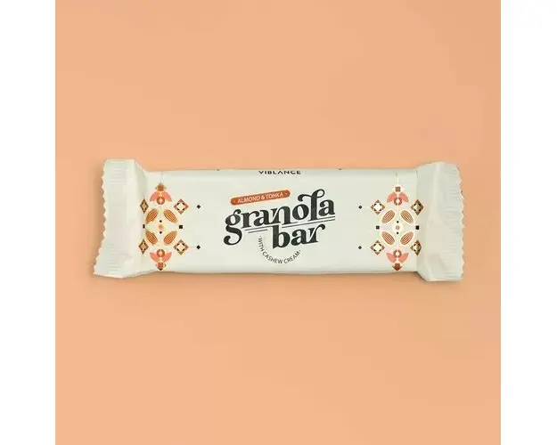 Baton Granola cu Migdale si Tonka, 55g | Viblance