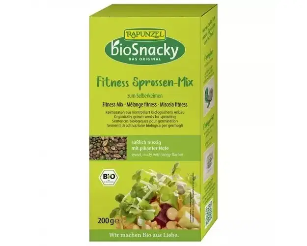 Amestec Fitness de Seminte pentru Germinat, 200g | Rapunzel - BioSnacky