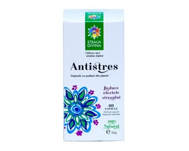 Antistres 500mg, 60 capsule | Steaua Divina