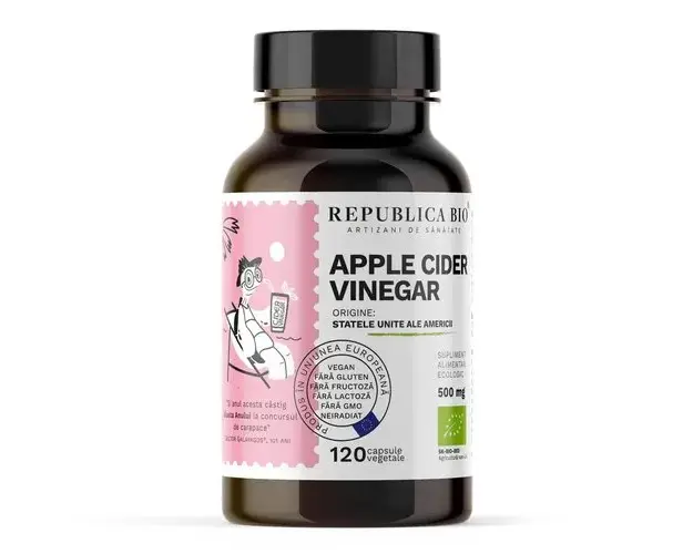 Apple Cider Vinegar - Otet din cidru de mere, ECO , 120 capsule | Republica BIO