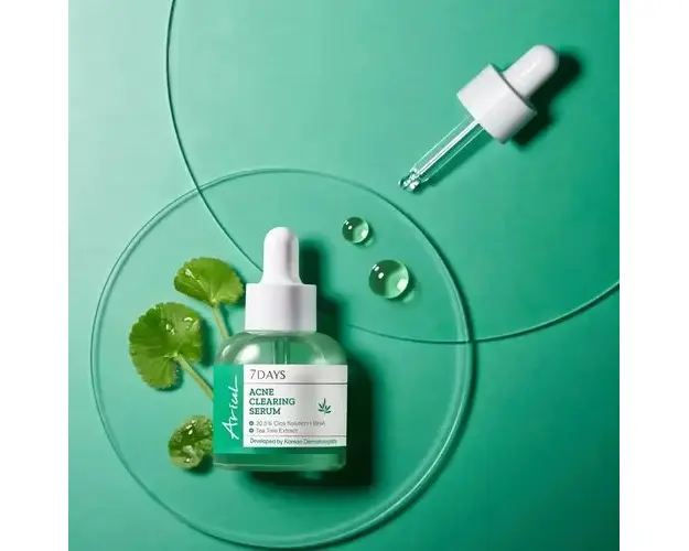 Serum 7days Tratament Acnee si Cosuri (AC Cica Blemish Serum) 30.5% Cica solution + BHA & Tea Tree, 20ml | Ariul