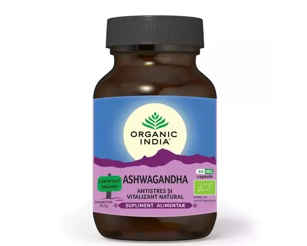 Ashwagandha Antistres Natural 60 cps ECO| Organic India