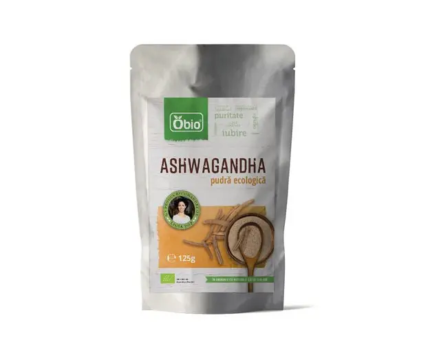 Ashwagandha pulbere eco, 125g | Obio
