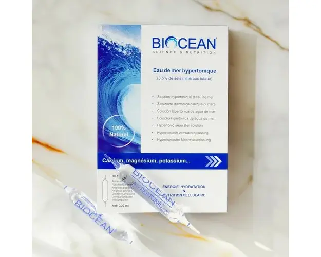 Plasma Marina Hypertonica - Energie, Hidratare si Nutritie Celulara, 30x10ml | Biocean