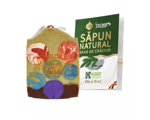 Sapun Natural Aroma de Craciun, pin si brad, 120g | Techir