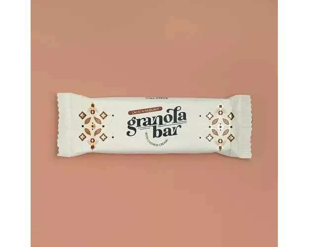 Baton Granola cu Cacao si Alune de padure, 55g | Viblance