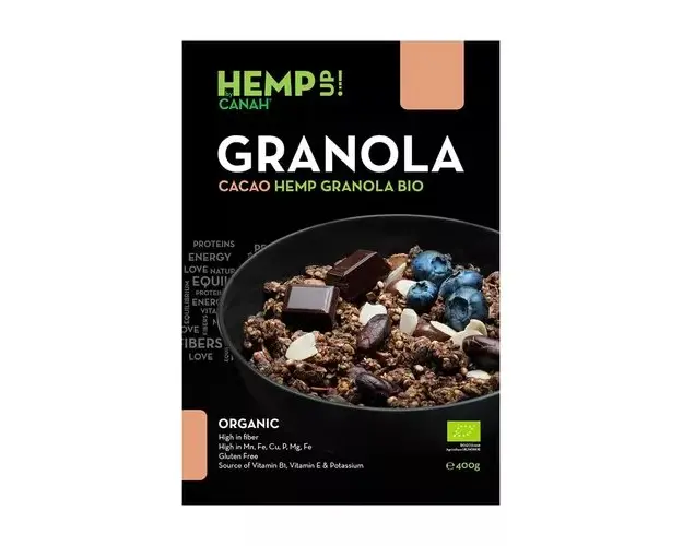 Granola Cacao ECO Hemp Up, 400 g | Canah