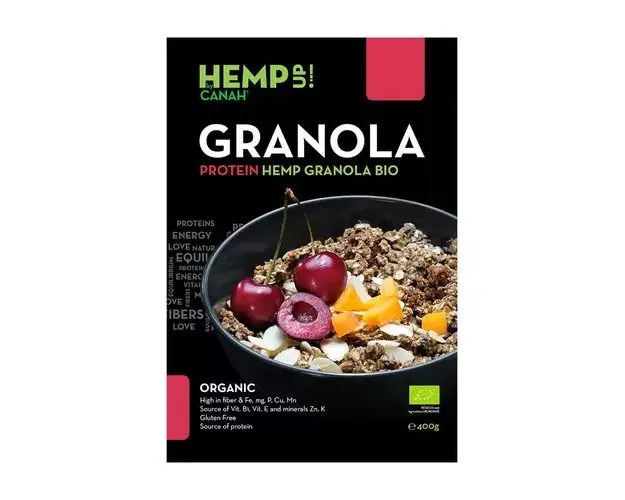 Granola Protein ECO Hemp Up, 400 g | Canah