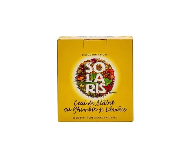 Ceai de Slabit cu Ghimbir si Lamaie, 20 plicuri | Solaris
