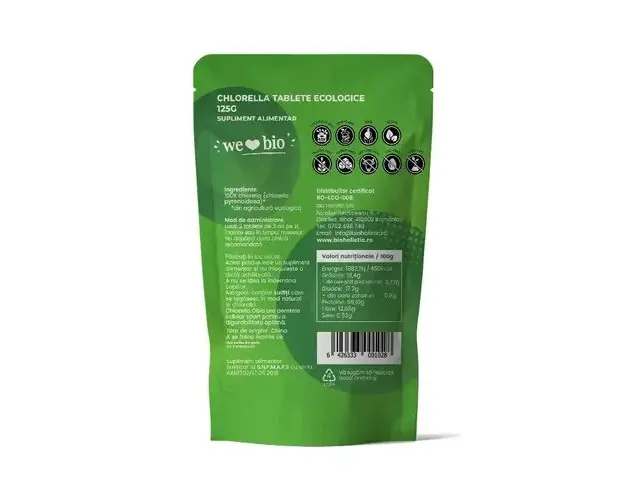 Chlorella tablete eco, 125g | Obio