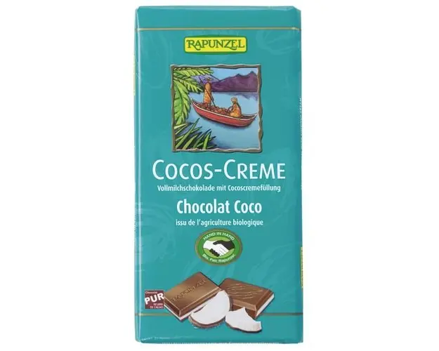 Ciocolata cu Crema de Cocos, ECO 100g | Rapunzel