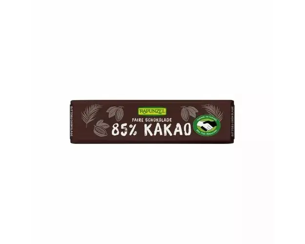 Ciocolata Amaruie Mica 85 % Cacao Vegana, ECO 20g | Rapunzel