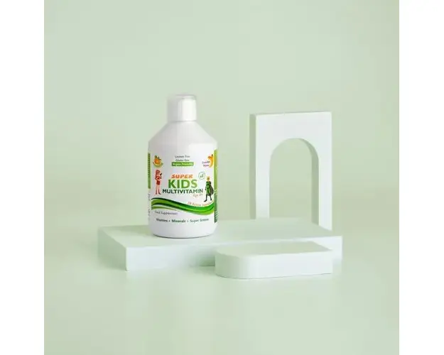 Super Kids Multivitamine Lichide pentru Copii cu 28 Ingrediente, 500 ml | Swedish Nutra