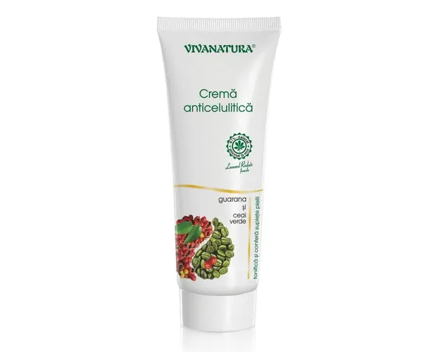 Crema Anticelulitica cu Guarana si Ceai Verde, 250ml | Vivanatura