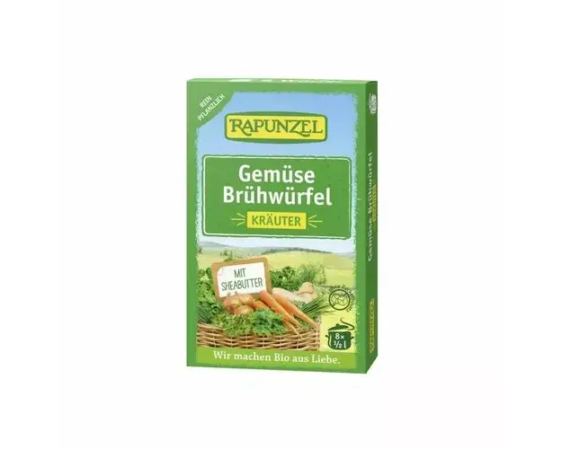 Cuburi de Supa de Legume cu Ierburi, 8 buc 84g ECO | Rapunzel