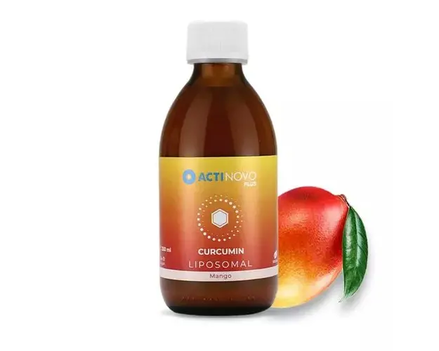 Curcumin Lipozomal PLUS, cu aroma de mango, 250 ml | ActiNovo