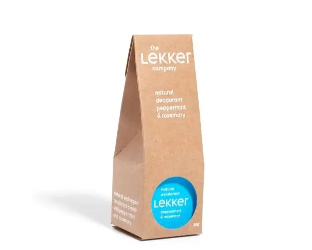 Deodorant Natural Crema cu Menta si Rozmarin, 30g | The Lekker Company