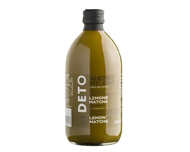 DETO BIO Otet de Mere Nefiltrat cu Matcha si Lamaie, 500ml | Andrea Milano