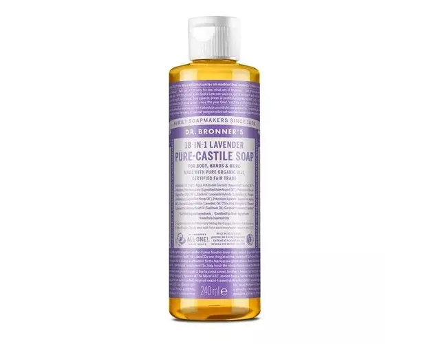 Sapun lichid Organic de Castilia 18-in-1, Lavanda | Dr.Bronner's