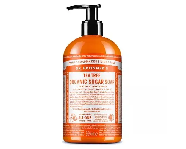 Organic Sugar Soap, sapun lichid cu Arbore de Ceai | Dr.Bronner's
